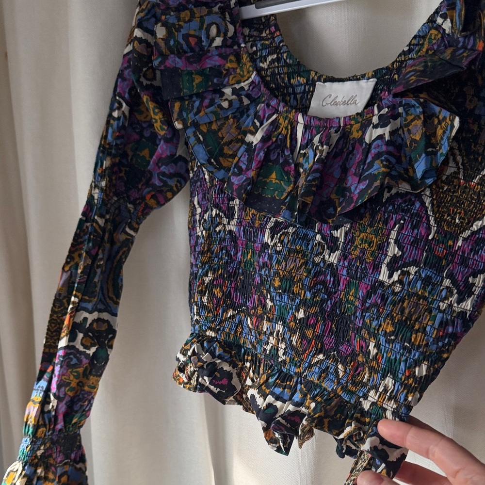 Cleobella Multicolor Ruffled Blouse - Picture 2 of 3